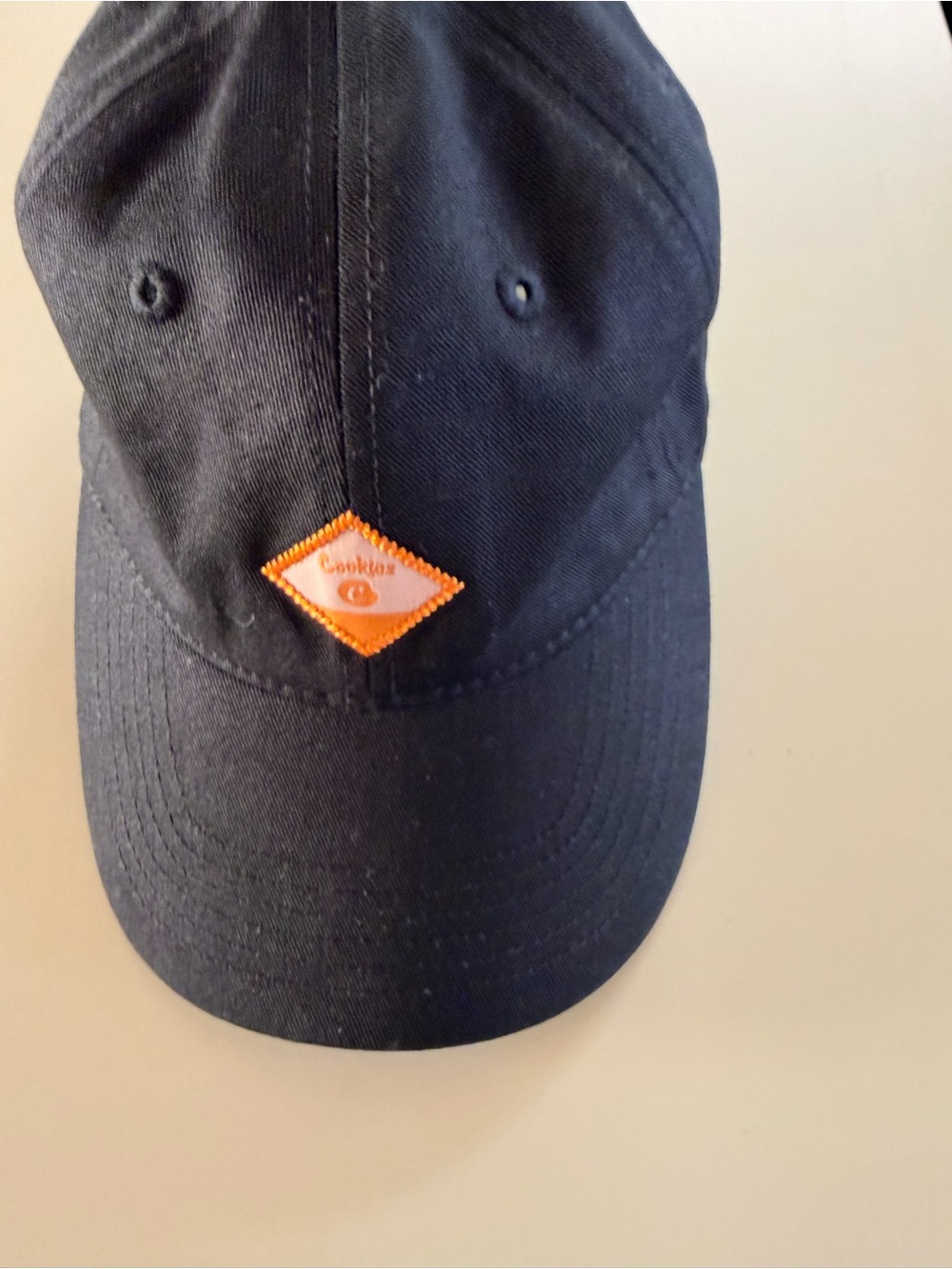 Cookies Black Baseball Cap with Orange Patch